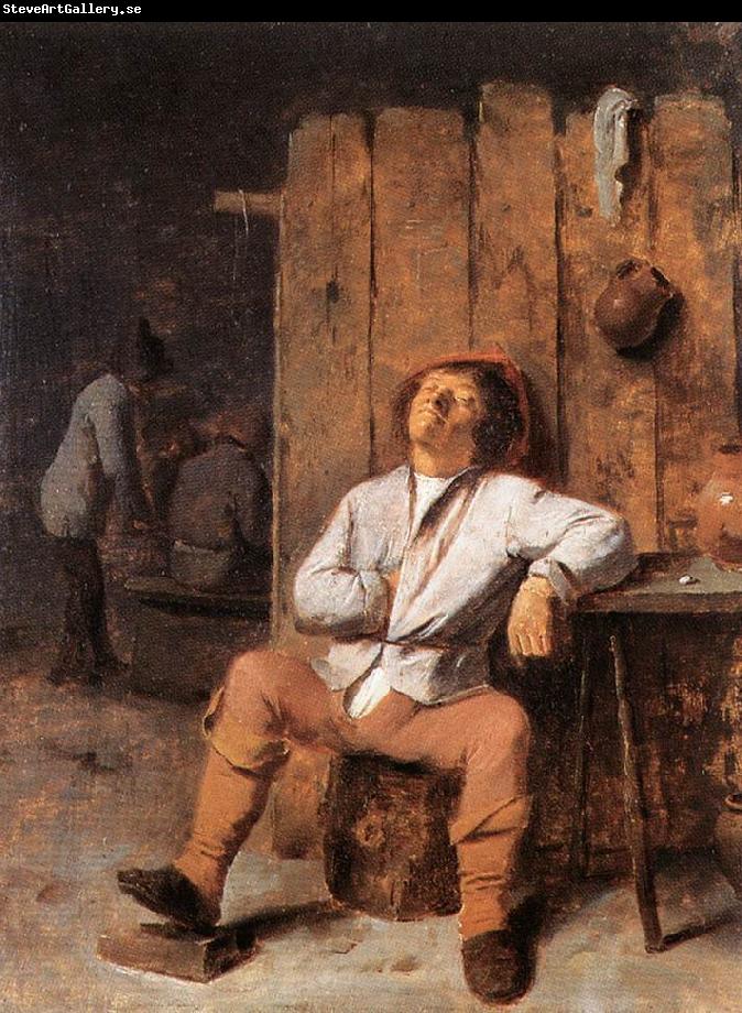 BROUWER, Adriaen A Boor Asleep